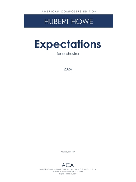 Expectations : For Orchestra (2024).