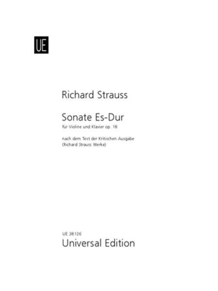 Sonate Es-Dur, Op. 18 : Für Violine und Klavier (1887).