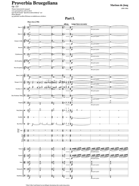 Proverbia Bruegeliana, Op. 121 / edited by Jan Dewilde.