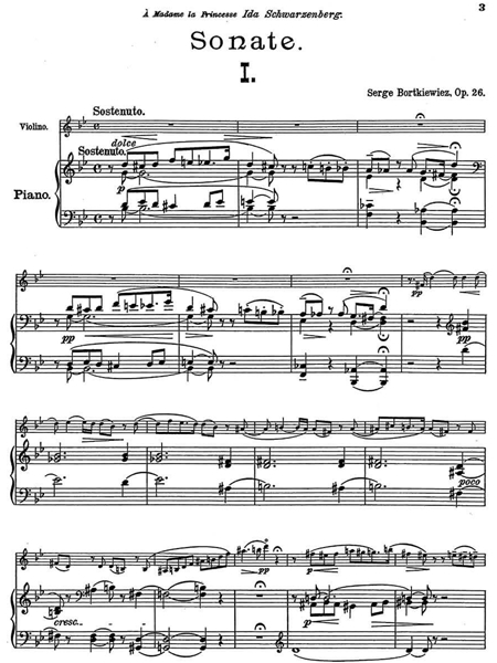 Sonate, Op. 26 : Pour Violon et Piano.