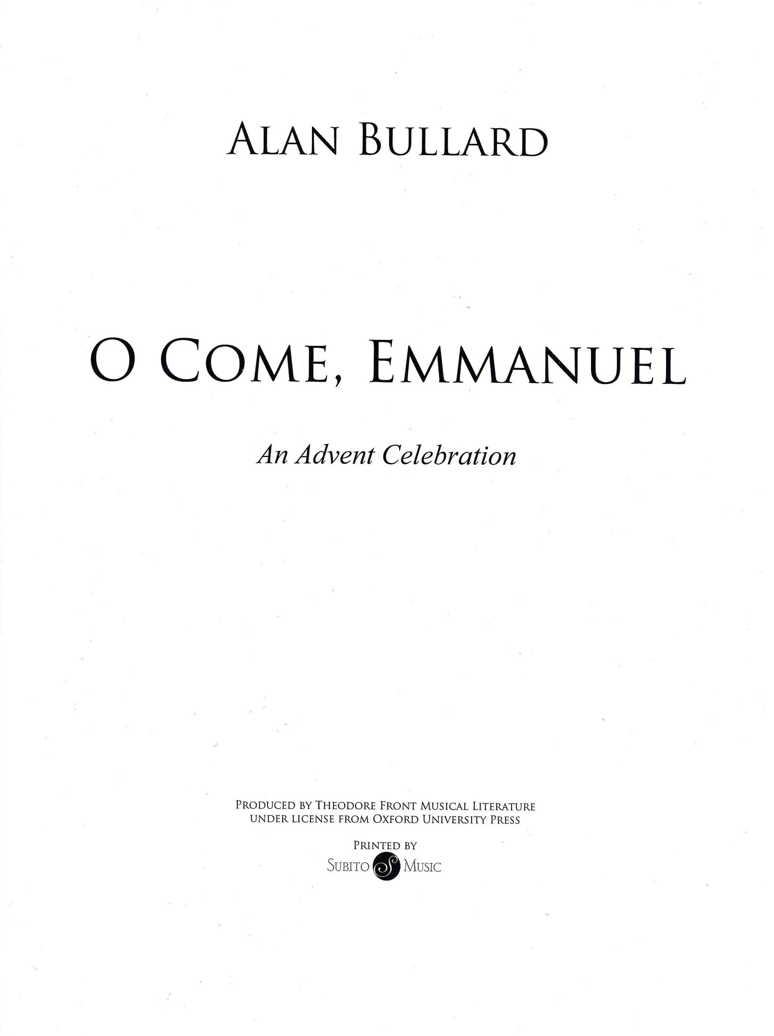 O Come, Emmanuel : An Advent Celebration Based On The Great O Antiphons.
