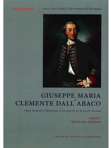 Trio Sonata In B Flat Major : For Two Violins, Violoncello and Harpsichord / Ed. Michael Talbot.