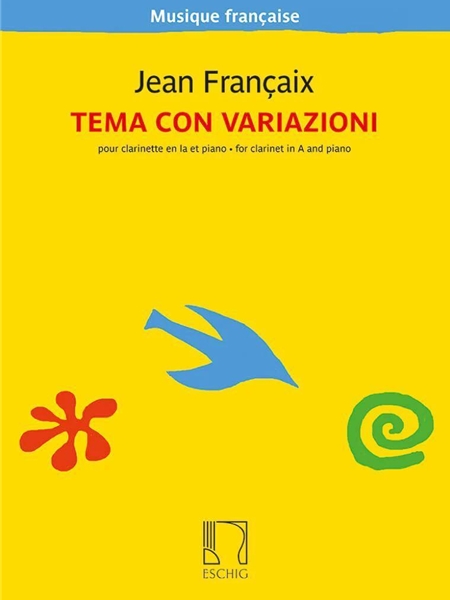 Tema Con Variazioni : For Clarinet In A and Piano (1974).
