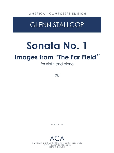Sonata No. 1 - Images From The Far Field : For Violin and Piano (1981).