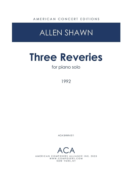 Three Reveries : For Piano (1992).