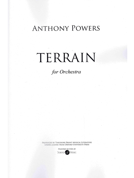 Terrain : For Orchestra.
