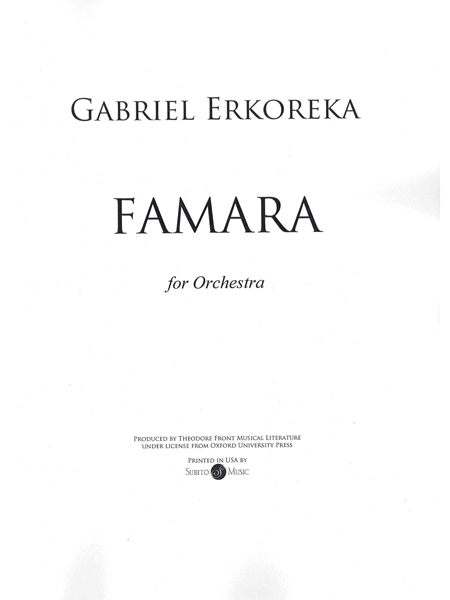 Famara : For Orchestra.