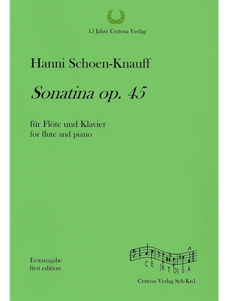 Sonatina, Op. 45 : Für Flöte und Klavier / edited by Anja Weinberger.
