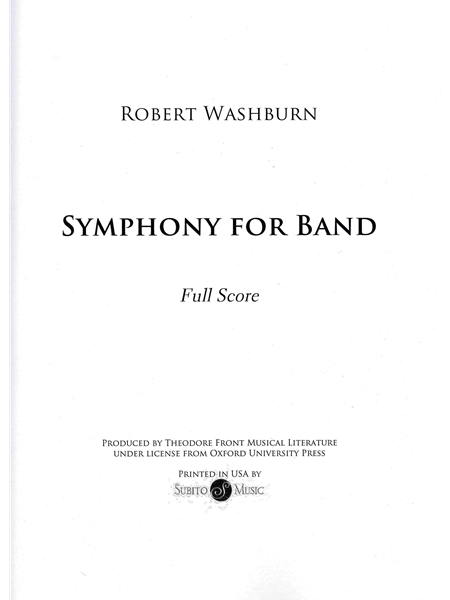 Symphony : For Band.