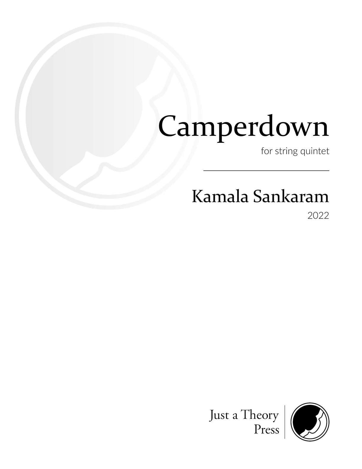 Camperdown : For String Quintet (2022).