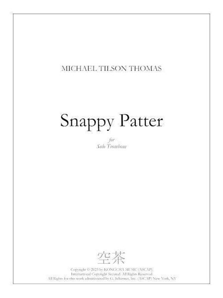 Snappy Patter : For Solo Trombone (2007).