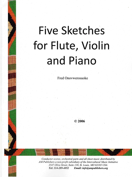 Five Sketches : For Flute, Violin and Piano.