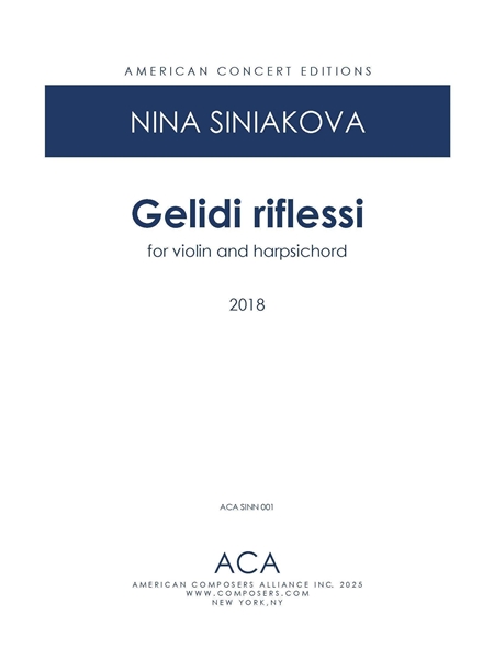 Gelidi Riflessi : For Violin and Harpsichord (2018).