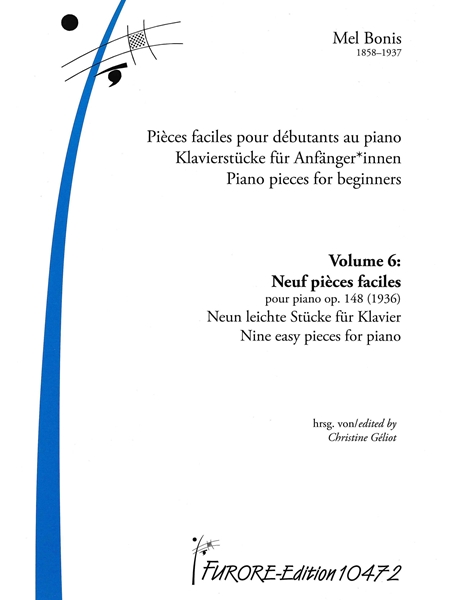 Pièces Faciles Pour Débutants Au Piano = Piano Pieces For Beginners, Vol. 6 / Ed. Christine Géliot.