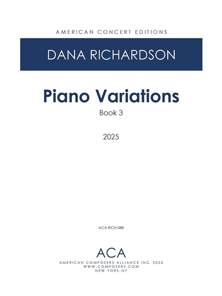 Piano Variations : Book 3 (2025).