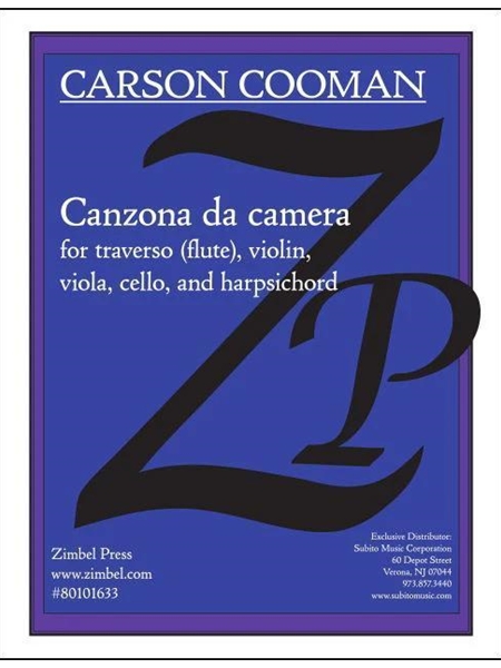 Canzona Da Camera, Op. 1086 : For Traverso (Flute), Violin, Viola, Cello and Harpsichord.