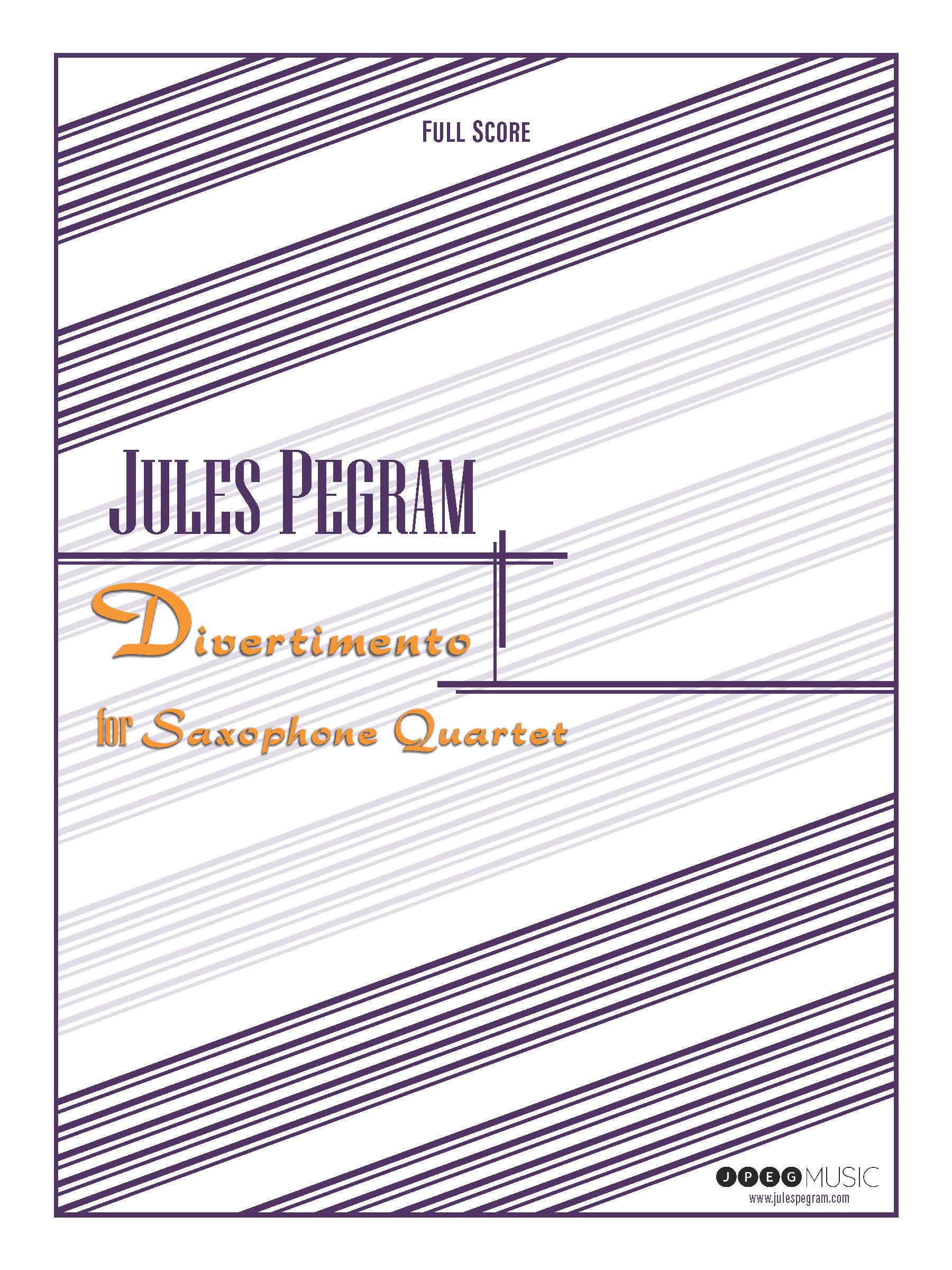 Divertimento : For Saxophone Quartet.