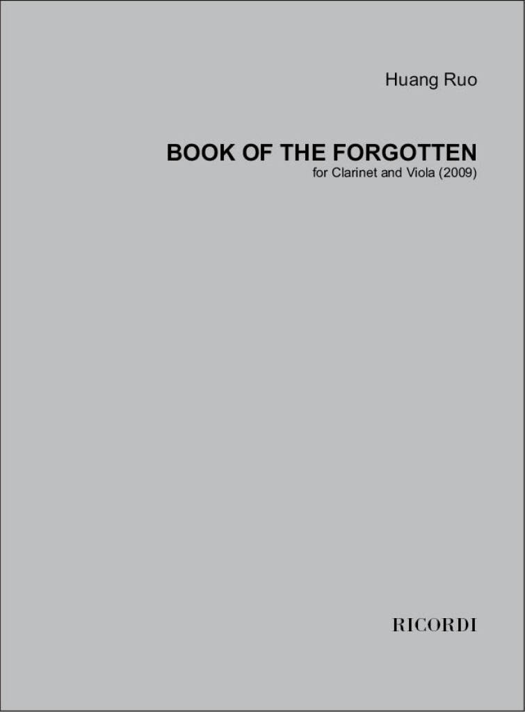 Book of The Forgotton : Version For For Clarinet and Viola.