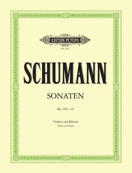 Sonaten, Op. 105, 121 : For Klavier und Violine.