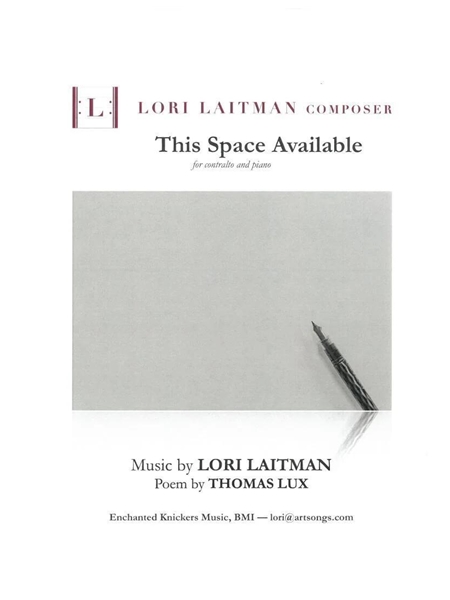 This Space Available : For Contralto and Piano.