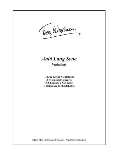 Auld Lang Syne Variations : For Piano Quartet.