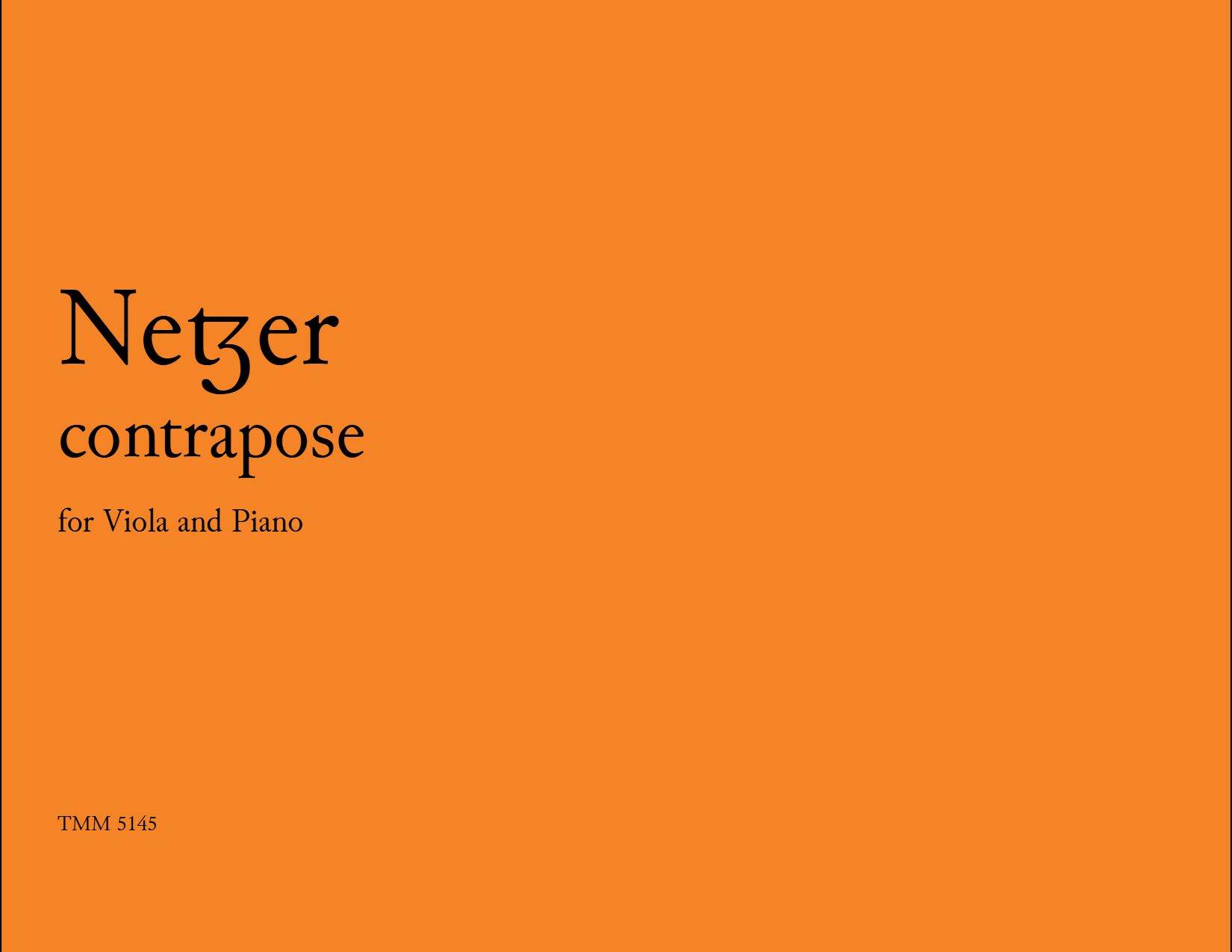 Contrapose : For Viola and Piano (2020).