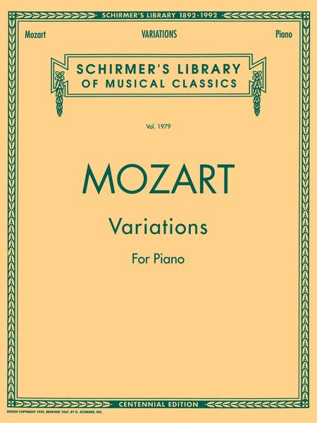 Variations For Piano.