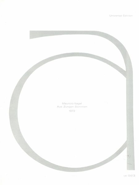 Aus Zungen Stimmen : Für Akkordeonquintett (1972).