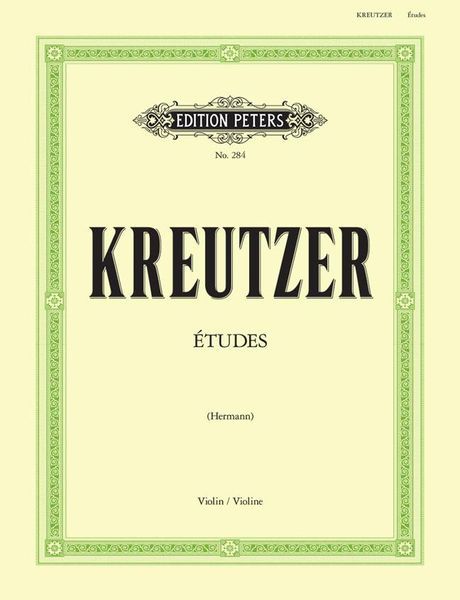 Etuden-Studies, 42 Etudes Ou Caprices : Pour Violon / Hrsg. Von Friedrich Hermann.