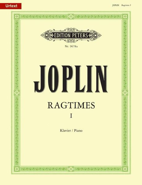 Ragtimes, Vol. 1 : For Piano.