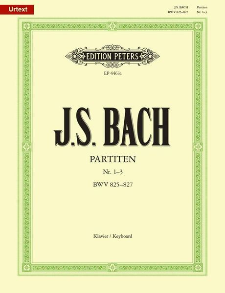 Partitas, Nos. 1-3 : For Piano.