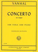 Concerto In C Major : For Viola and Piano / Ed. by Vilem Blazek & Jan Plichta.
