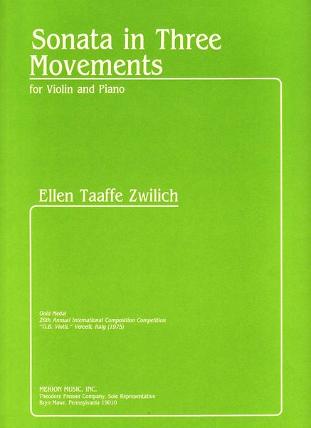 Sonata In Three Movements : For Violin And Piano.
