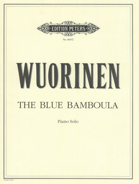 The Blue Bamboula : For Piano.