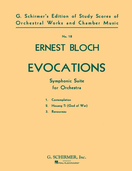 Evocations - Symphonic Suite : For Orchestra.
