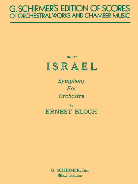 Israel Symphony : For 5 Voices And Orchestra.