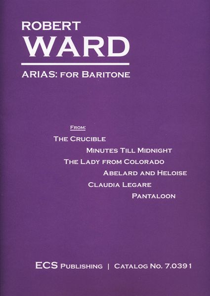 Arias : For Baritone.