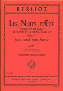 Nuits d'Eté [F/E] : For Low Voice and Piano.