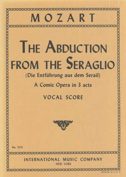 The Abduction From The Seraglio, K. 384 [G/E].