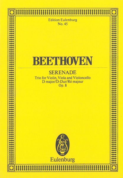 String Trio, Op. 8 In D Major.