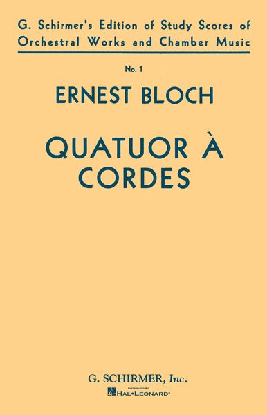 String Quartet No. 1 = Quatour À Cordes No. 1.