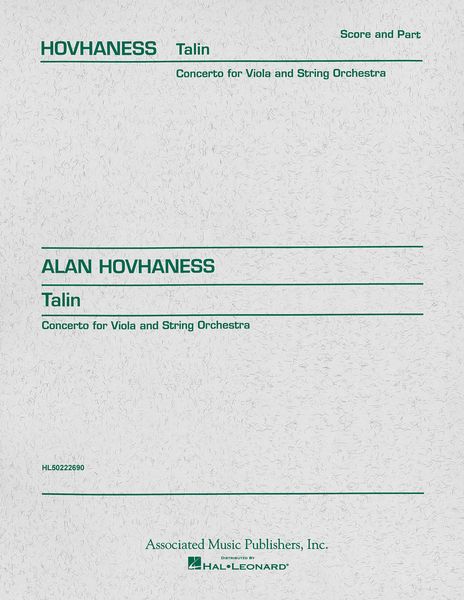 Talin : For Viola And Piano (Reduction).