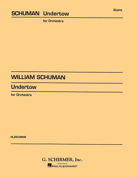 Undertow (Choregraphic Episodes For Orchestra).