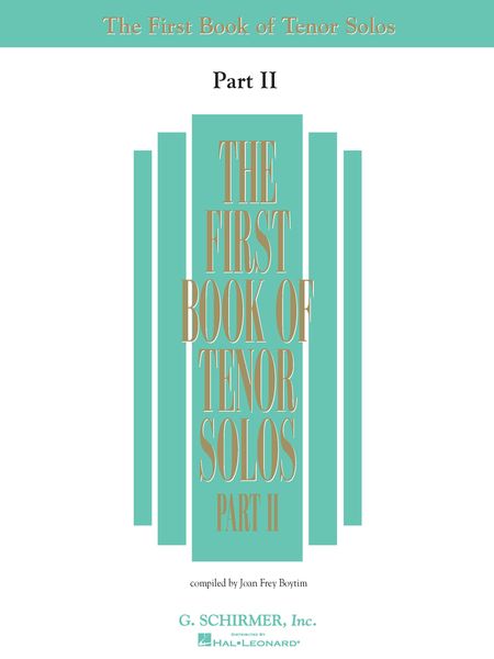 First Book Of Tenor Solos, Part 2 : Book Only / Ed. By Joan Frey Boytim.