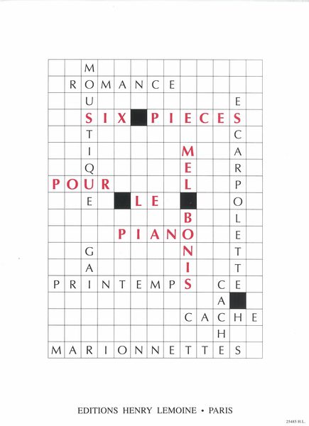 Six Pieces : For The Piano.