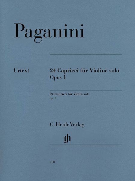 Caprices For Violin Solo, 24, (2 Editions) : A Urtext Edition and A Practical Edition.