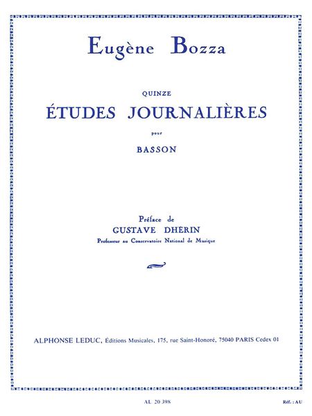 Quinze Etudes Jounalieres, Op. 64 : Pour Basson.