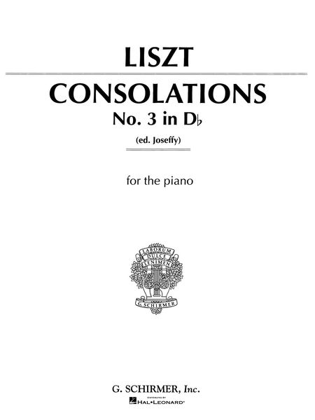 Consolation No. 3 In Db Major : For Solo Piano.