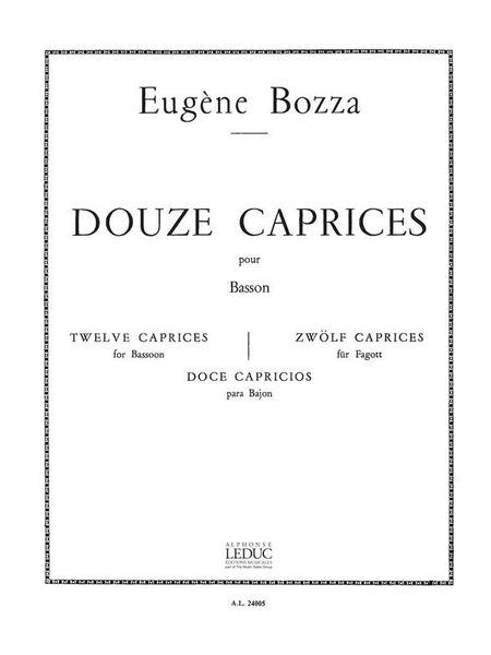 Douze Caprices : Pour Basson.