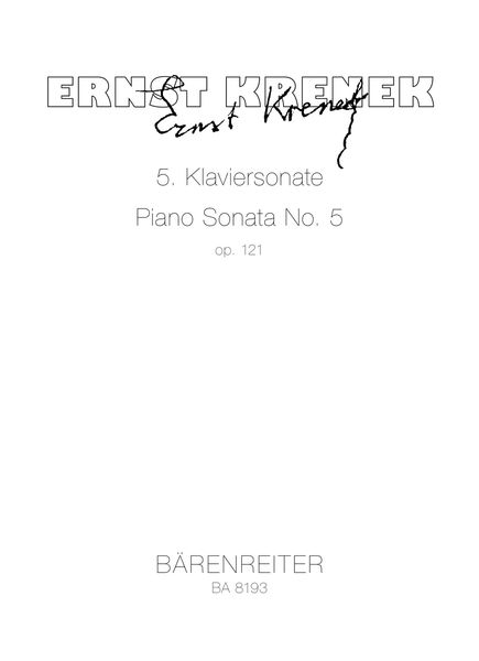 Sonata No. 5, Op. 121: For Piano (1950).